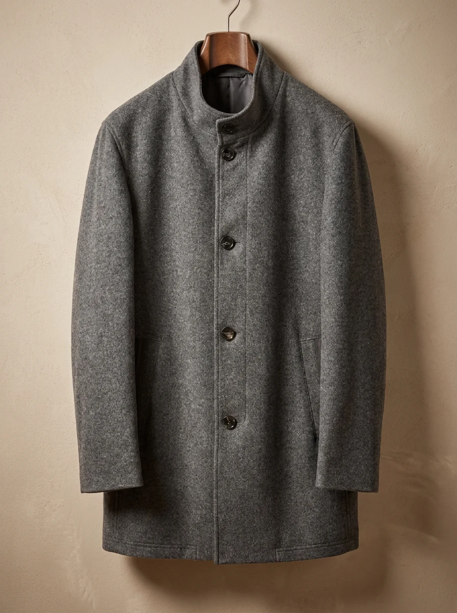 Paul Betenly topcoat in charcoal