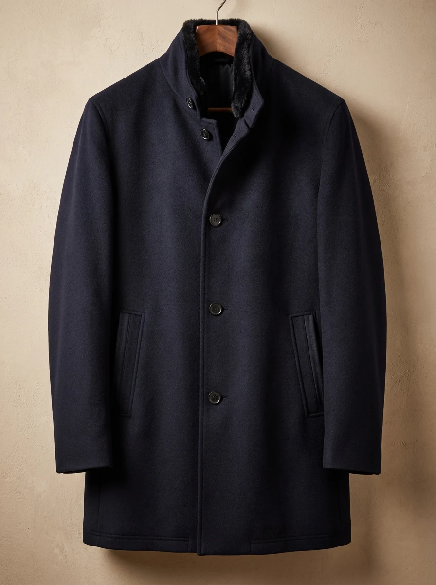 Paul Betenly topcoat in navy