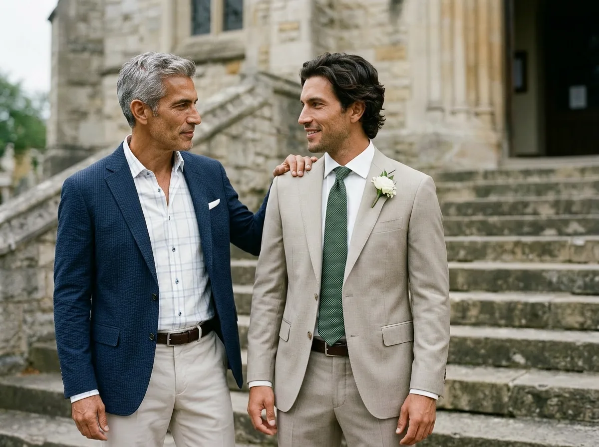 Father of the wedding at Thomas Jeffery